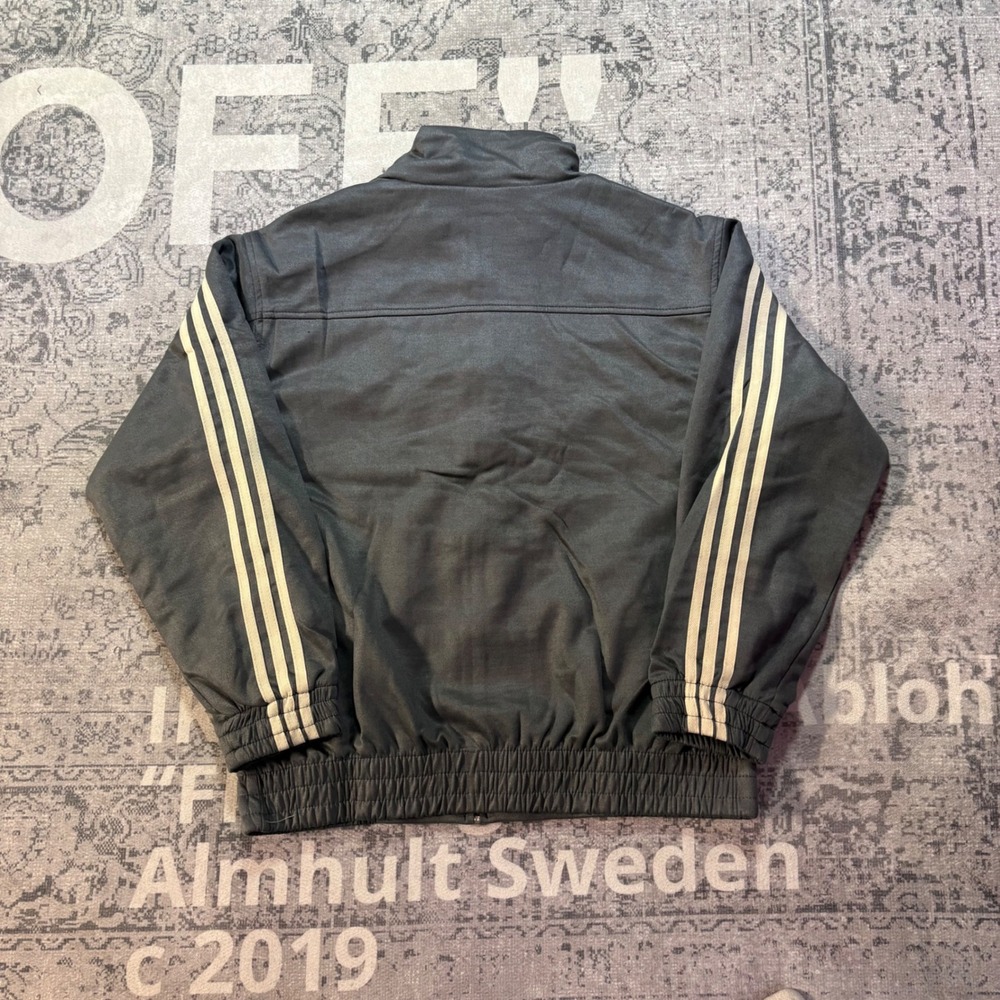 Adidas Originals Grey Track Jacket Chinese Toggle Frog Closure Mens Medium NWT - Picture 2 of 5